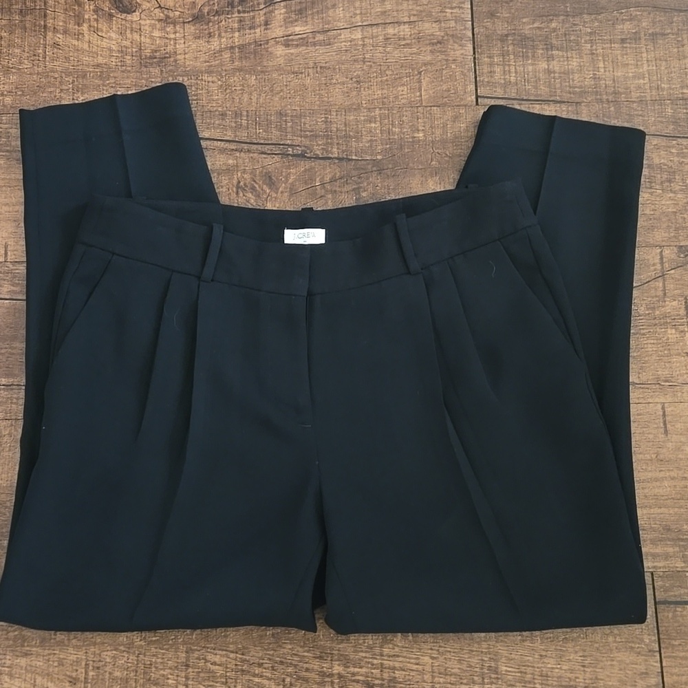 J. Crew Factory Black Ankle Cropped Pants – Timeless Closet Staple, Classic Basi